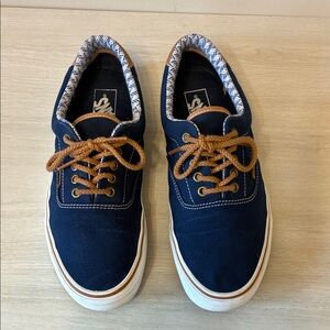 VANS ERA 59 navy Blue Canvas Sneakers men size 9.5 women size 11